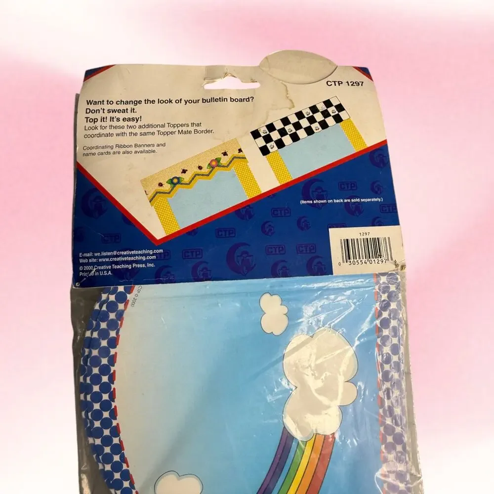 Vintage 2000 Creative Teaching Press Clouds Bulletin Board Toppers CTP 1297 NOS